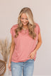 Shake Things Up Sleeveless Top- Dusty Pink