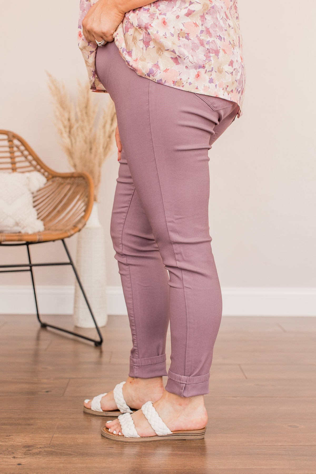 YMI Mid-Rise Jeggings- Violet Wash