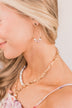 Buzzing Emotions Beaded Gold Earrings- Purple