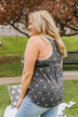 Liberty And Lace Babydoll Tank- Charcoal