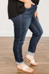 Vervet Mid-Rise Skinny Jeans- Meredith Wash
