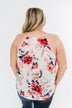 Caught My Attention Floral Tank Top- Ivory
