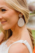 Bright In The Sky Dangle Earrings- Ivory