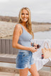 Dreaming Of This Ribbed Tank Top- Periwinkle