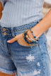 Dazzling Smiles Stackable Bracelet Set- Navy & Gold