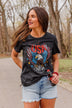Hooray For The U.S.A. Graphic Top- Black