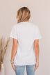 Rainbow "Dreamer" Graphic Tee- White