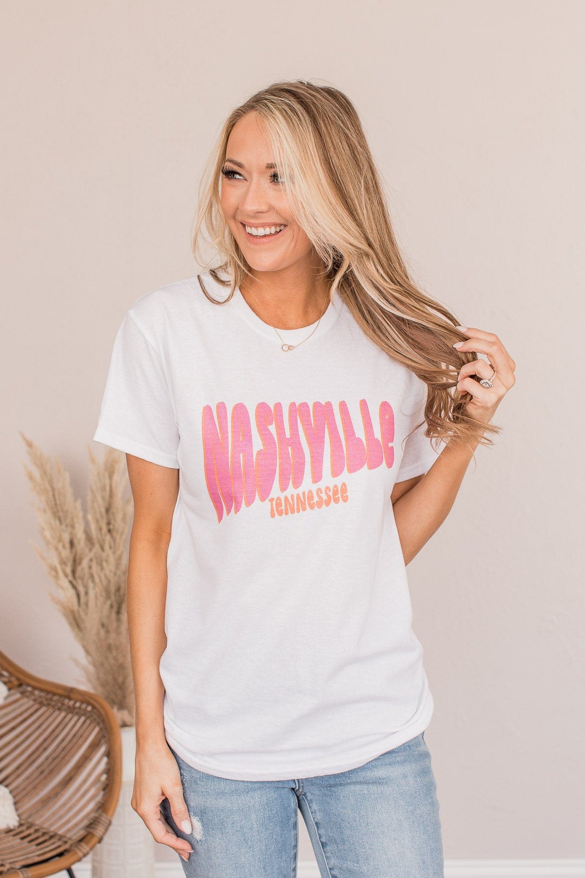 "Nashville" Graphic Tee- Ivory