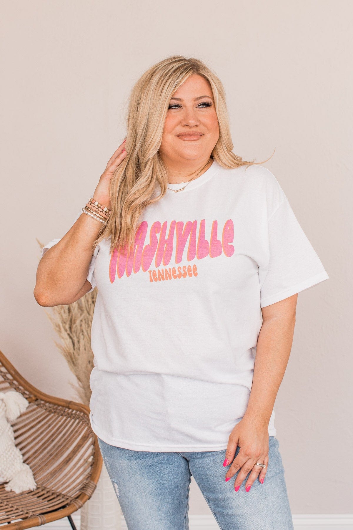 "Nashville" Graphic Tee- Ivory