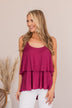 Out For Some Fun Tank- Deep Magenta