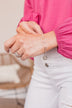 Run Circles Around You Chain Bracelet- Silver