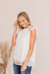 Planting Ideas Swiss Dot Blouse- Ivory