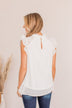 Planting Ideas Swiss Dot Blouse- Ivory