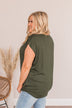 Shake Things Up Sleeveless Top- Dark Olive