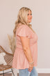 Always Find The Good Babydoll Top- Dusty Pink