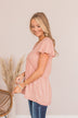 Always Find The Good Babydoll Top- Dusty Pink