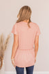 Always Find The Good Babydoll Top- Dusty Pink