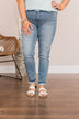 Eunina Mid-Rise Skinny Ankle Jeans- Nadine Wash