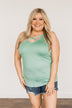 Places to Go Criss Cross Tank Top- Mint