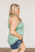 Places to Go Criss Cross Tank Top- Mint