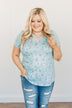 Blessed With The Best Criss-Cross Top- Light Blue