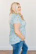 Blessed With The Best Criss-Cross Top- Light Blue