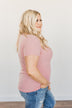 Feeling Spectacular Cut Out Top- Dusty Pink