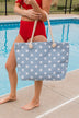 Give Me Liberty Star Canvas Tote- Blue