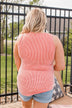 Glorious Stripes Ribbed Tank- Coral