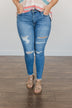 Just USA Distressed Skinny Jeans- Lennox Wash