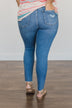 Just USA Distressed Skinny Jeans- Lennox Wash