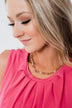 Clover Chain Necklace- Shades of Pink