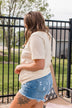 "American Honey" Graphic Top- Cream