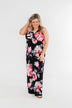 Miracle Of You Floral Maxi Dress- Black