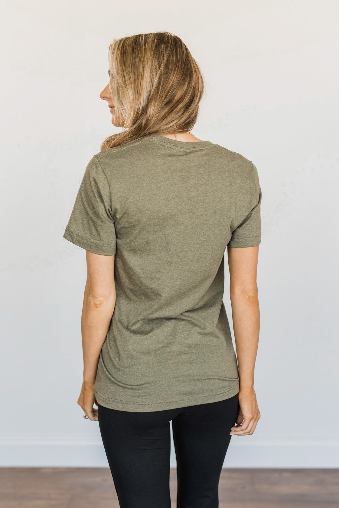 "Free Spirit, Kind Heart, Brave Soul" Graphic Tee- Olive