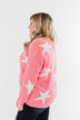Wishing On A Star Knitted Sweater- Vibrant Pink