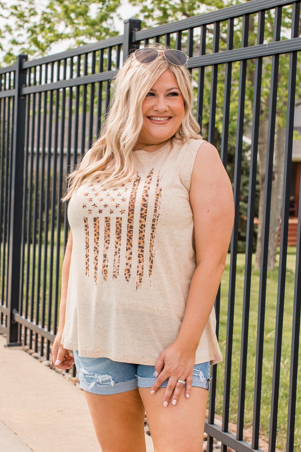 Boldly Proud Graphic Tank- Oatmeal
