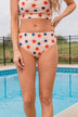 Bask In The Sun Mid-Rise Swim Bottoms- Ivory Star