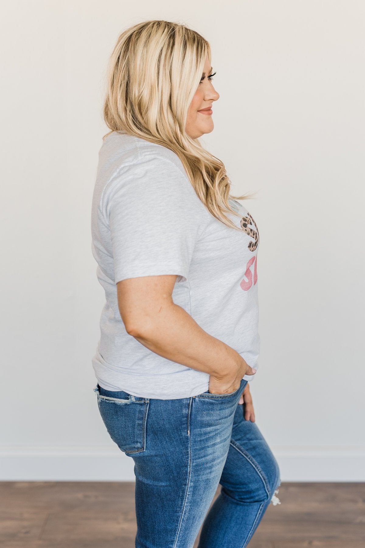 "Summer" Graphic Tee- Heather Grey