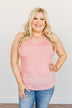 Places to Go Criss Cross Tank Top- Blush