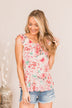 Painting Life Sleeveless Blouse- Blush
