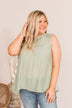 Fields Of Love Patterned Blouse- Light Sage