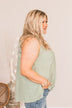 Fields Of Love Patterned Blouse- Light Sage