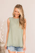 Fields Of Love Patterned Blouse- Light Sage