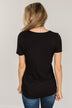 Embrace The New Cut Out Top- Black