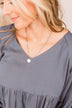 "Right & Wrong" Pendant Necklace- Silver