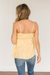 Shine Until Tomorrow Floral Tank Top- Soft Yellow
