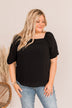 Joy In The Journey Off The Shoulder Blouse- Black