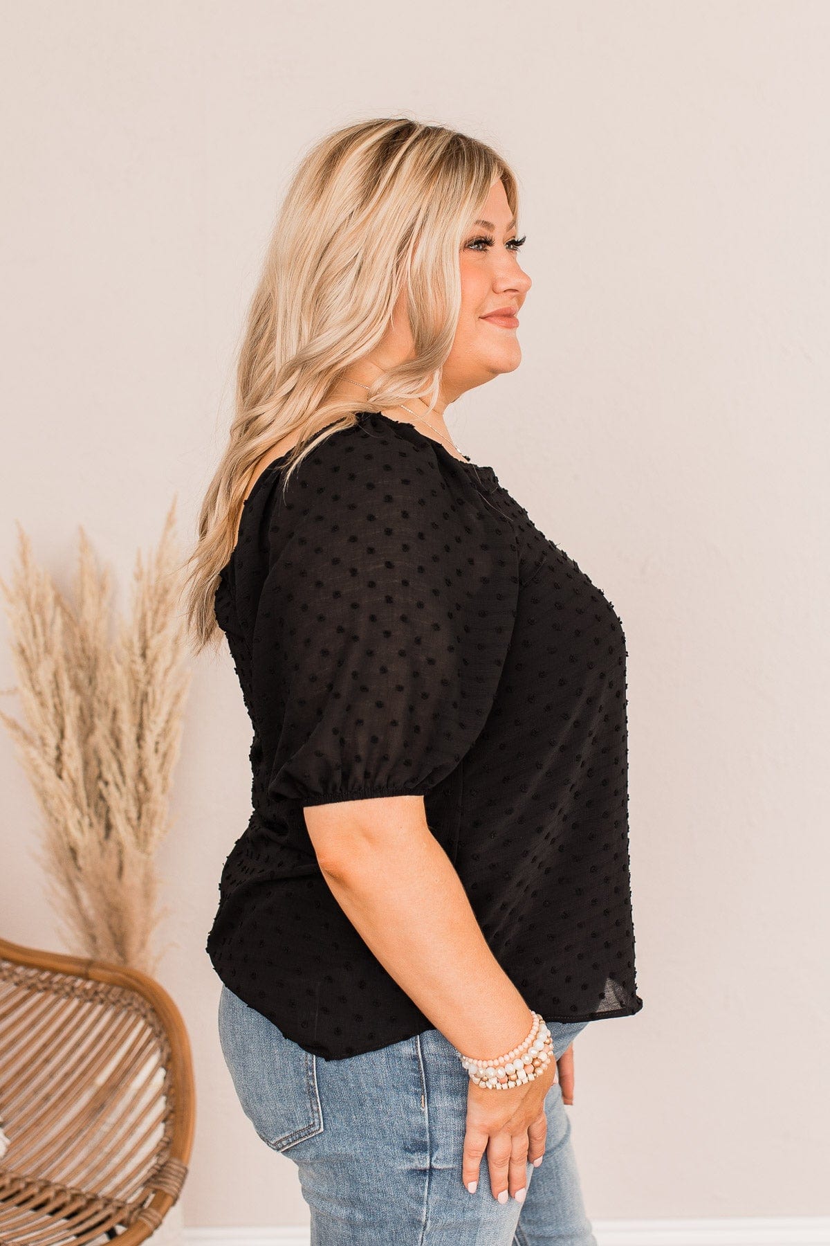 Joy In The Journey Off The Shoulder Blouse- Black