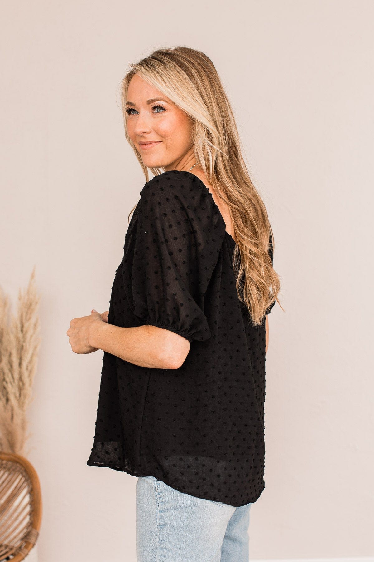 Joy In The Journey Off The Shoulder Blouse- Black